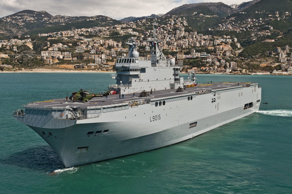 BPC Dixmude (L9015) in Jounieh bay, Lebanon 2012.
