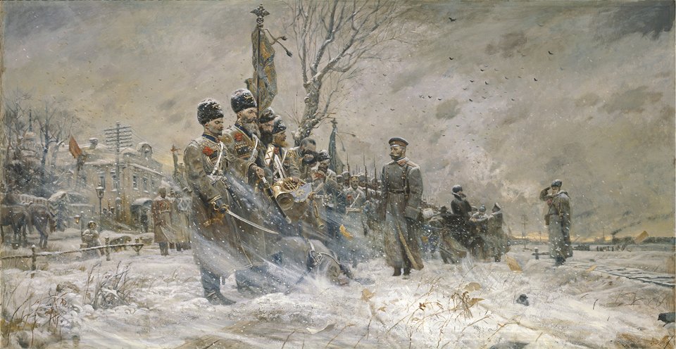 Pavel Ryzhenko: Farewell to the Escort - No. 1 of the Imperial Golgotha triptych