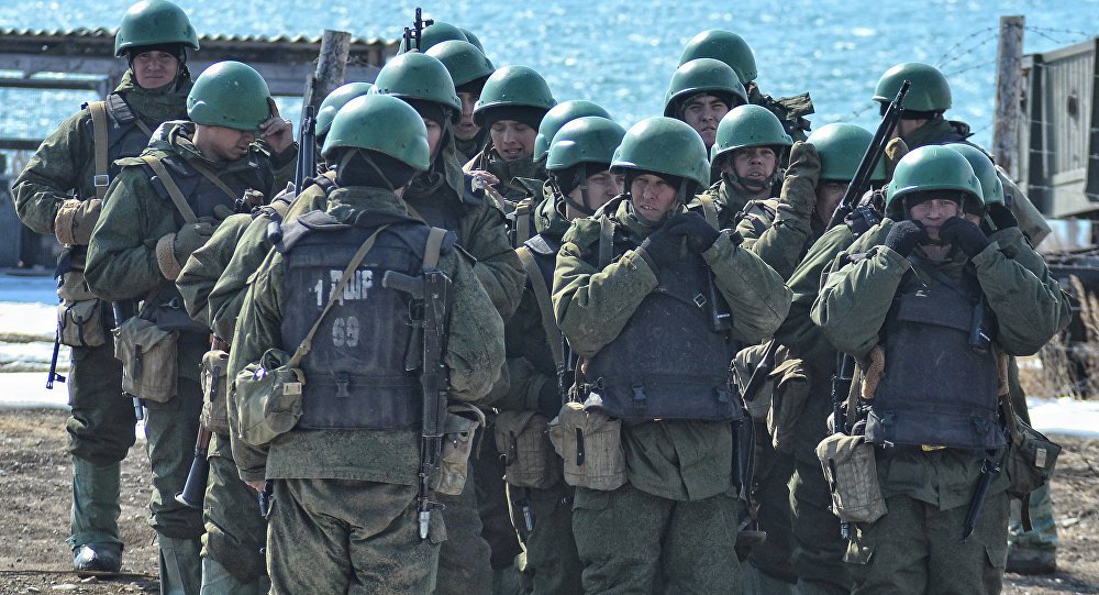 Marines Guarding Russian Air Force at Syrian Hmaimim Airbase. Photo: Sputnik/Sergey Orlov