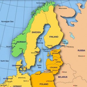 map of Baltic Sea