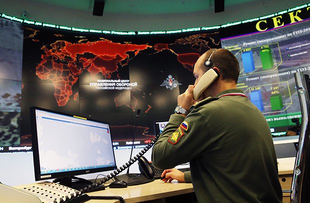 National Defense Control Center of the Russian Federation, photo: Anton Novoderzhkin / TASS