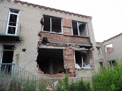 residential houses had been ruined as a result of overnight shelling of settlement Staromikhailovka (suburb of Donetsk – DNA), July 20115