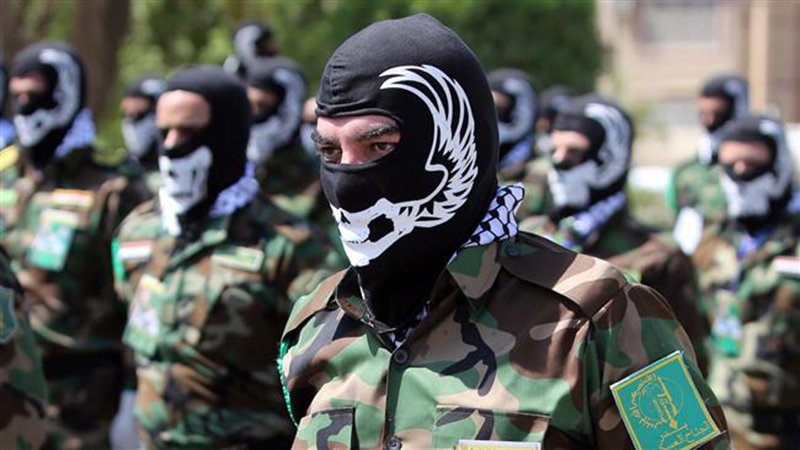 Members of Iraq’s Badr Movement march during a demonstration in the capital Baghdad, July 10, 2015. ©AFP