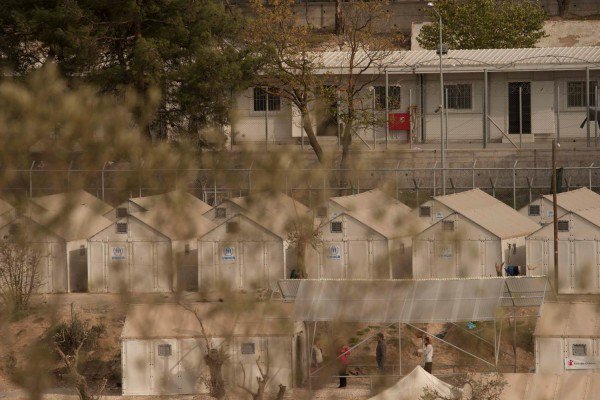 The EU hotspot on Lesbos, a prison for refugees. (Photo: Zoran Dobric)