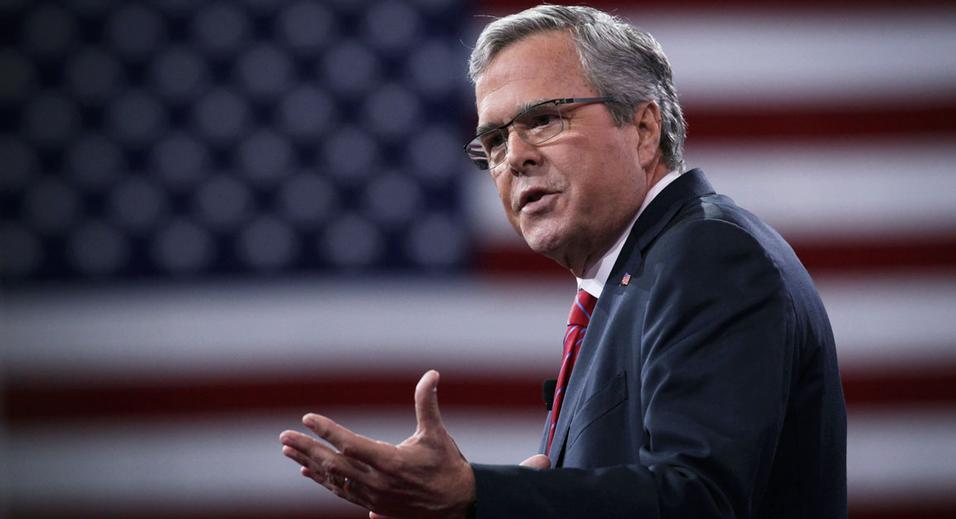 NATIONAL HARBOR, MD - FEBRUARY 27: Former Florida governor Jeb Bush speaks at the 42nd annual Conservative Political Action Conference (CPAC) February 27, 2015 in National Harbor, Maryland. Conservative activists attended the annual political conference to discuss their agenda. (Photo by Alex Wong/Getty Images)