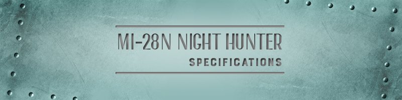 Mi-28N-Night-Hunter-Specifications
