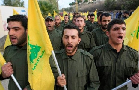 Hezbollah supporters parade as they mark Martyr's Day in Tefahta, Tuesday, Nov. 11, 2014. (The Daily Star/Mohammed Zaatari)