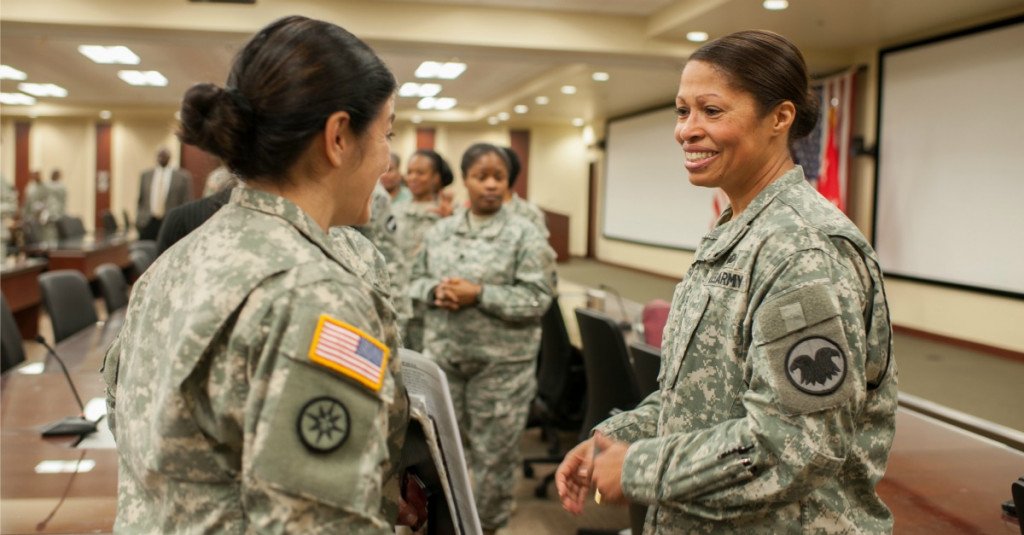 Maj. Gen. Marcia M. Anderson, the Deputy Chief, U.S. Army Reserve, was the guest speaker at a Women's History month observance at the U.S. Army Reserve Command headquarters at Fort Bragg, N.C., March 25, 2014. Anderson, the Army's first African American female major general highlighted the accomplishments of women dating back to the Revolutionary War and the current evaluation process of opening previously closed military occupations to women. (U.S. Army photo by Timothy L. Hale/Released)
