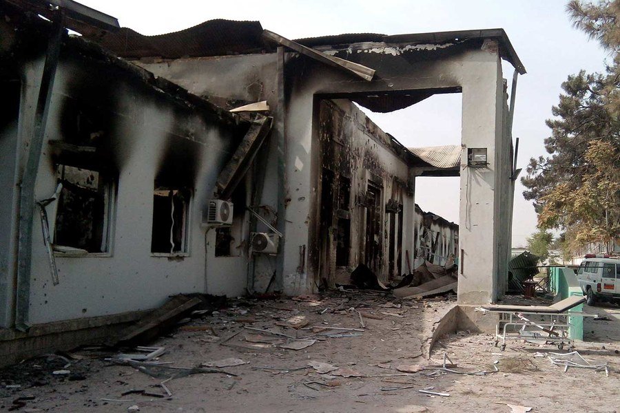 A hospital in Kunduz (Afghanistan) was bombed by the US Air Force in 2015