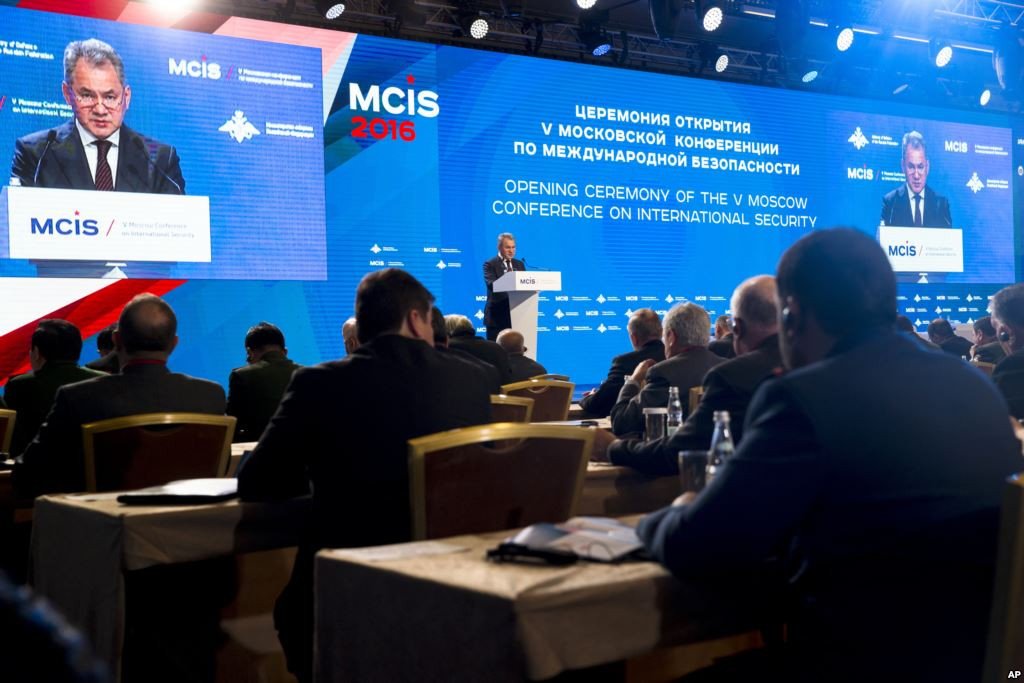 Terrorism was the main theme of the fifth annual Moscow Conference on International Security, hosted by Russia’s Defense Ministry, April 27-28, 2016.