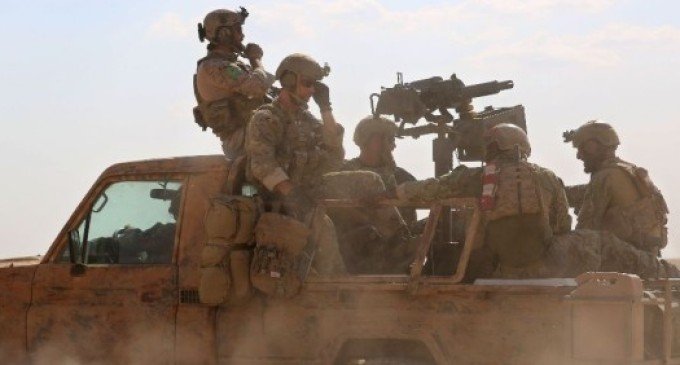 US special forces with the Kurdish-led Syrian Democratic Forces in northern Syria, May 26