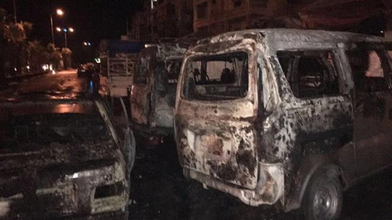 The aftermath of militant rocket attacks at two residential areas in Syria’s northern city of Aleppo on July 8, 2016.