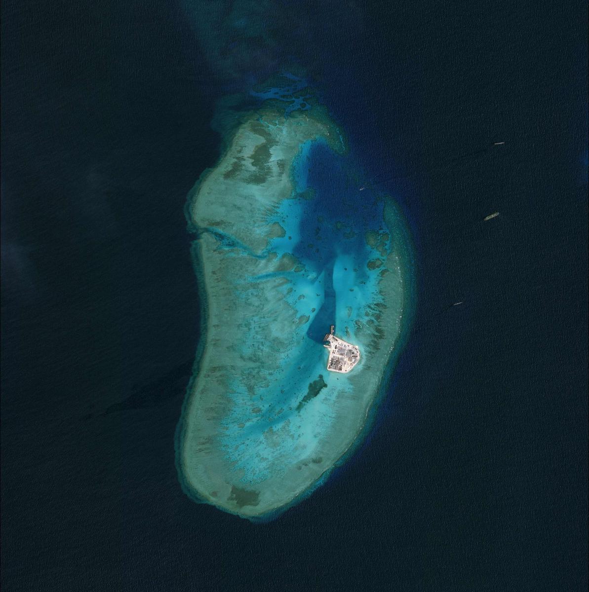 Johnson South Reef on March 4, 2015