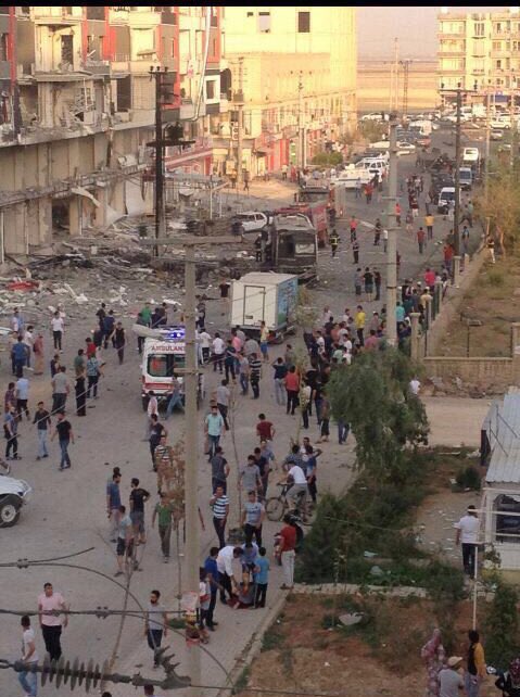 Scene of the attack in Mardin