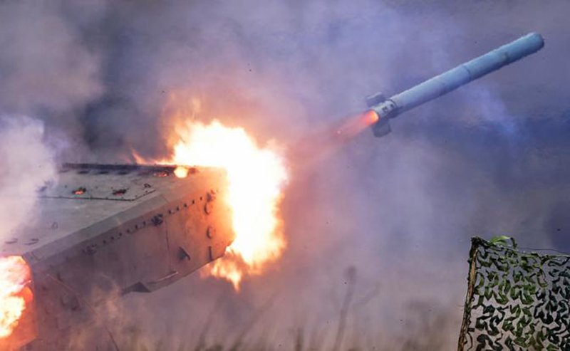 Photo caption: Salvo of the heavy flame-throwing system TOS-1 “Pinocchio” (Photo: Yuri Smitiuk/TASS)