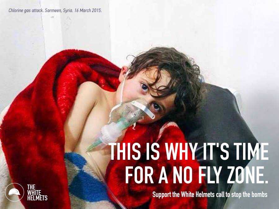 A heart-rending propaganda image designed to justify a “no-fly zone,” a major U.S. military operation inside Syria against the Syrian military.