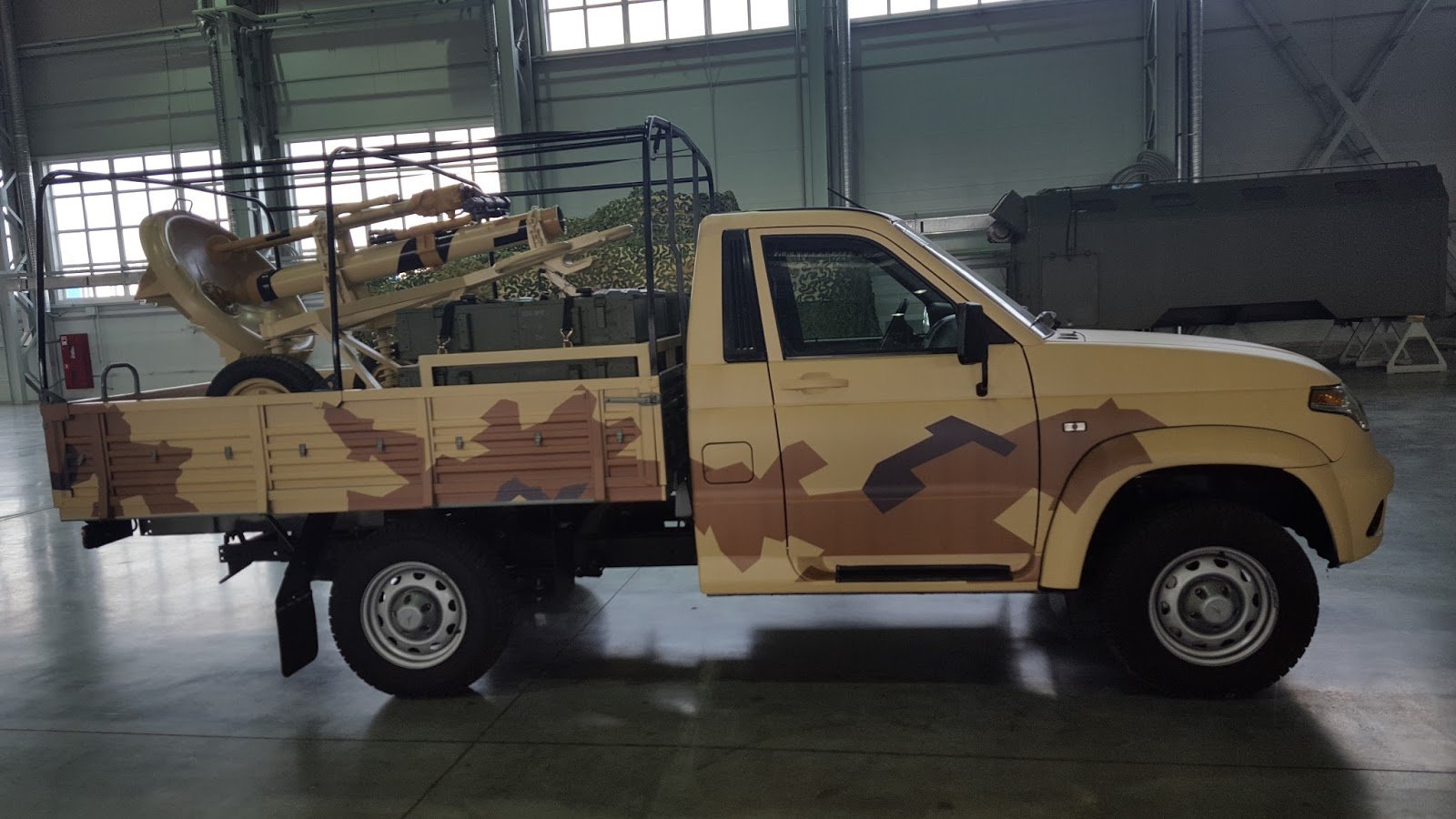 UAZ with mortar supplied to the Syrian army