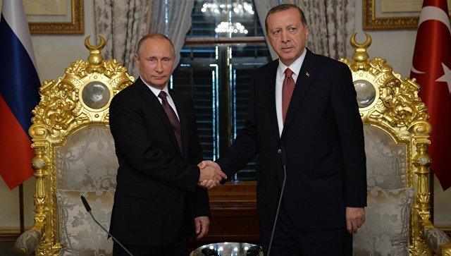 Fig. 2 Vladimir Putin and Recep Tayyip Erdoğan upon the signing of the Turkish Stream Agreement