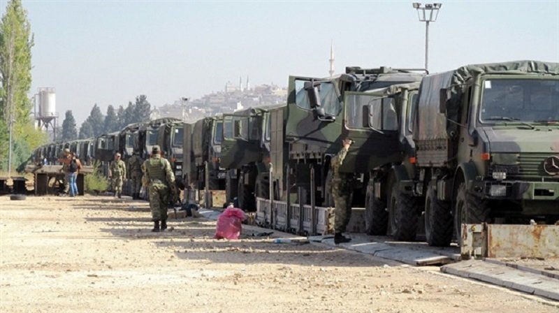 Turkey's military convoy is on the way to Iraqi border Photo: yenisafak.com