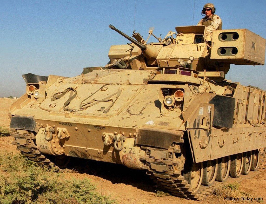 M6 Linebacker. The M6 substitutes a quad launcher of FIM-92 Stinger missiles for the standard TOW dual launcher of the M2A3. This vehicle afforded mechanized units with a viable close-in air defense capability, while utilizing the same basic combat vehicle as the majority of the parent unit, without sacrificing infantry support and transport capabilities.