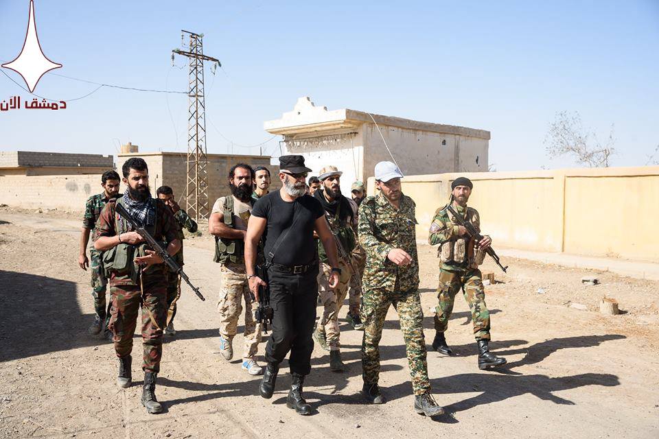 Major General Issam Zahreddine on the front lines at AlJafra & Sinaa in #DeirEzZor