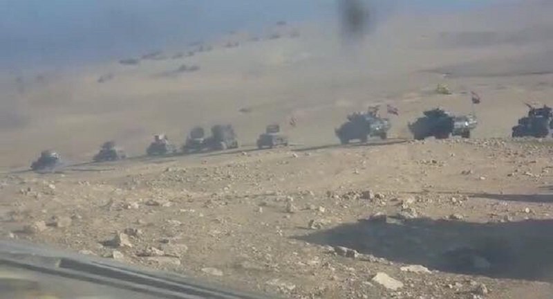 Iraqi Federal Police units south of Mosul. Image source: @iraqi_day/Twitter