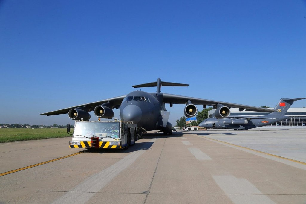 Two brand new Y-20s with the 12th Regiment of the 4th Transport Division of the PLAAF based at Qionglai Airbase. Strategic airlift will expand China’s regional and global reach.