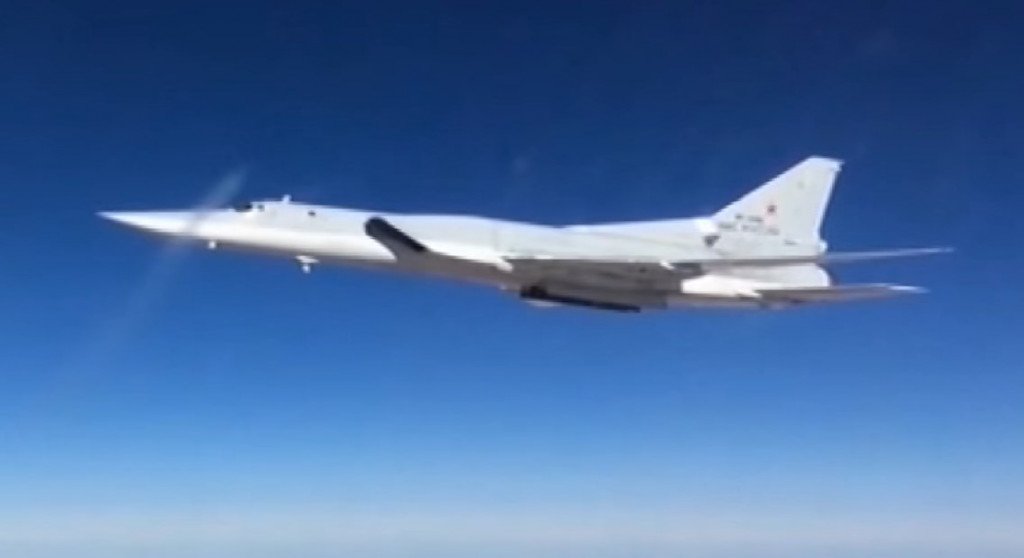 Tu-22M3 long-range bomber. Screenshot from the RT video