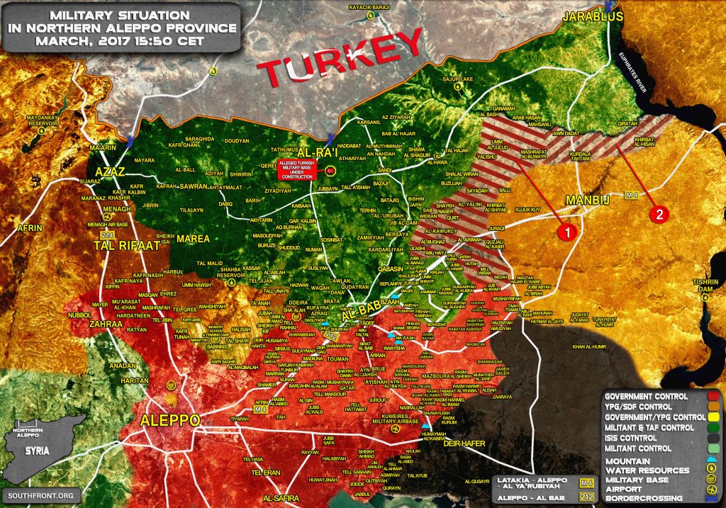 Click to see the full-size map. IMPORTANT: the map in the article shows approximate areas which could be transfered to the Syrian army. The more info will be avaliable after comments by Damascus and Moscow.