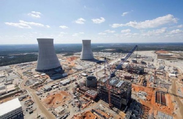 The Vogtle Unit 3 and 4 site, a Westinghouse project, near Waynesboro, Ga., in February
