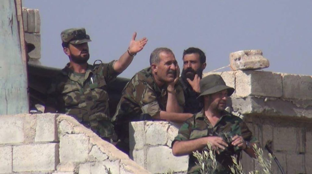 Commander of the Tiger Forces, Suheil al-Hassan, and Tiger Forces members